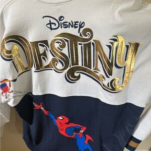 Disney 'Destiny' spirit jersey - White Navy with Gold Accents-NEW